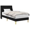 vidaXL Bed Frame with Headboard Black 90 x 190 cm Fabric