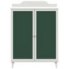 vidaXL Sideboard with Chalkboard White 80 x 40 x 110 cm
