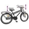 vidaXL Kids Bike 18'' for 5-7 Years Old Black