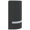 vidaXL Outdoor Wall Light Black Die-cast Aluminium
