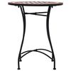 vidaXL Mosaic Bistro Table Brown 60cm Ceramic
