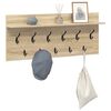 vidaXL Wall-Mounted Coat Rack with Shelf Sonoma Oak 100 x 40 x 12 cm