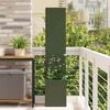 vidaXL Garden Privacy Screen Olive green 32 x 150 cm Cold-rolled steel