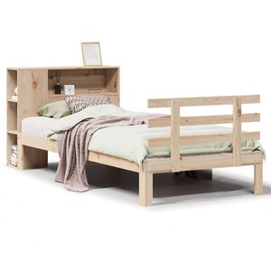 vidaXL Bookcase Bed without Mattress 90x190 cm Single Solid Wood Pine