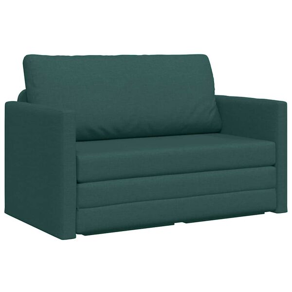 vidaXL Sofa Bed Dark Green 124 x 71 x 78 cm Velvet