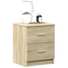 vidaXL Bedside Cabinet with 2 Drawers Sonoma Oak 40x36x50 cm