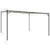 vidaXL Gazebo Beige 4x4 m 180 g/m&sup2; Fabric and Steel