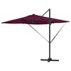 vidaXL Parasol Bordeaux red 286 x 285 x 270 cm Aluminium