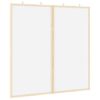 vidaXL Bulletin Board 80 x 80 x 1.4 cm Solid pine wood White Foldable
