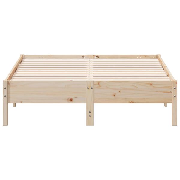 vidaXL Bed Frame without Mattress 140x190 cm Solid Wood Pine