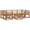 vidaXL Outdoor Sofa Set 7 pcs Natural Solid Acacia Wood