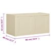 vidaXL Cushion Box Angora White 86x40x42 cm 85 L
