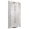 vidaXL Front Door White 88x200 cm PVC