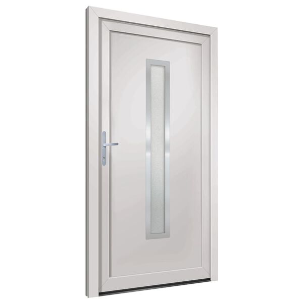 vidaXL Front Door White 88x200 cm PVC