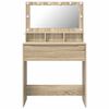 vidaXL Bedroom Dressing Tables Sonoma Oak 80 x 39.6 x 135 cm