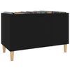 vidaXL Record Cabinet Black 74.5x38x48 cm Engineered Wood