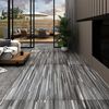 vidaXL Self-adhesive PVC Flooring Planks 5.21 m? 2 mm Striped Grey