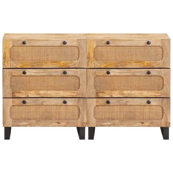 vidaXL Sideboard Brown Solid Mango Wood