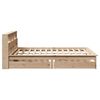vidaXL Bookcase Bed without Mattress 160x200 cm Solid Wood Pine