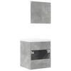 vidaXL 3 Piece Bathroom Furniture Set Concrete Grey Engineered Wood