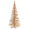 vidaXL Wooden Christmas Tree KOTKA 240 cm Solid Pine Wood Brown Finish