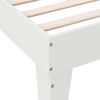vidaXL Bookcase Bed without Mattress White 135x190cm Double Solid Wood Pine