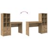 vidaXL Desk with Drawer 2 pcs Artisan Oak