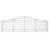 vidaXL Arched Gabion Baskets 30 pcs 200x50x40/60 cm Galvanised Iron