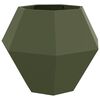 vidaXL Planter 2 pcs Olive Green 100 x 100 x 80 cm Steel