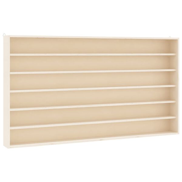 vidaXL Wooden Collector's Display Case with 6 Shelves 100x9x55 cm