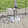 vidaXL Fence with Post Silver 0.6 x 10 m Steel