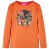 Kids' T-shirt with Long Sleeves Burnt Orange 92