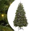 vidaXL Artificial Christmas Tree 240 cm 300 LEDs Warm White Green