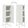 vidaXL Highboard White 36x39x123 cm Steel