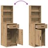 vidaXL Dressing Table Set with Shelf 3 pcs Artisan Oak Engineered Wood