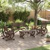 vidaXL 4 Piece Garden Lounge Set Solid Wood Fir