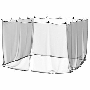 vidaXL Mosquito Net for Outdoor 220 Mesh Black 300x300x200 cm