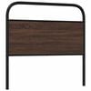 vidaXL Replace Headboard Brown Oak 100 cm Steel and Engineered Wood