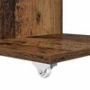 vidaXL Side Table with Wheel Old Wood 40 x 35 x 60 cm Engineered Wood