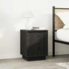 vidaXL Bedside Cabinets with LED Lights&nbsp;2 pcs Black 38x34x50 cm
