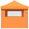 vidaXL Foldable Party Tent Pop-Up with 3 Sidewalls Orange