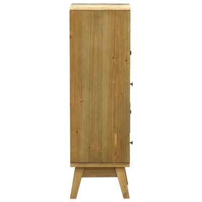 vidaXL Sideboard with 5 Drawers Brown 37x30x97.5 cm Wood