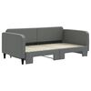 vidaXL Daybed with Trundle without Mattress Dark Grey 90x190 cm Single