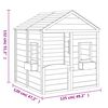 vidaXL Playhouse with Lockable Door and Flower Pots Solid Wood Fir
