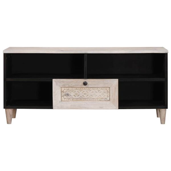 vidaXL TV Units with Drawer White 105 x 33 x 46 cm Engineered wood