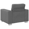 vidaXL Sofa 3 pcs Dark Grey Fabric