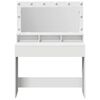 vidaXL Dressing Table White 100 x 41 x 135 cm Engineered Wood