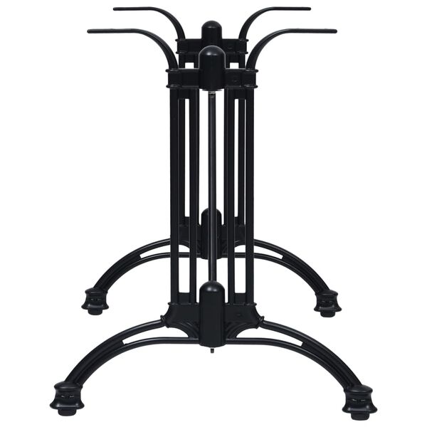 vidaXL Bistro Table Leg Black 93x60x72 cm Cast Aluminium