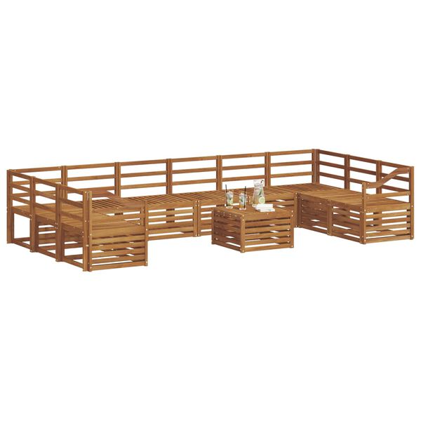 vidaXL Sofa Sets Natural Solid Acacia Wood