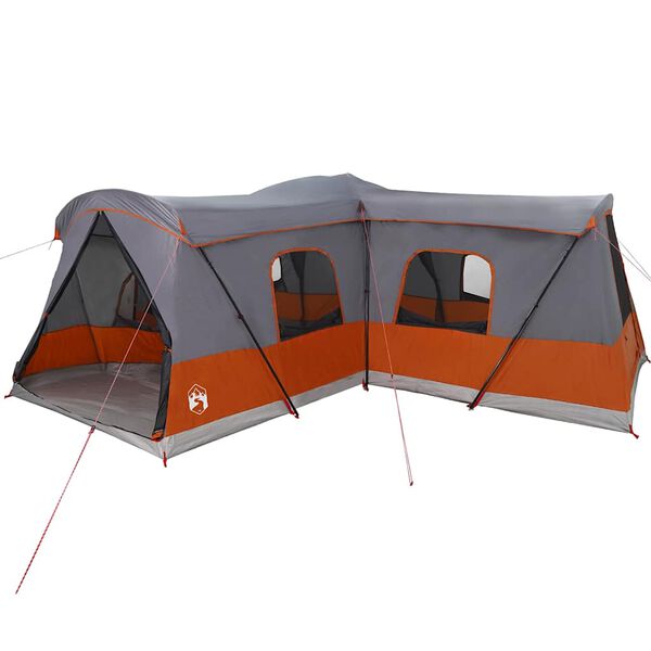 vidaXL Tent with Roof with Storage Grey and Orange 680 x 510 x 210 cm